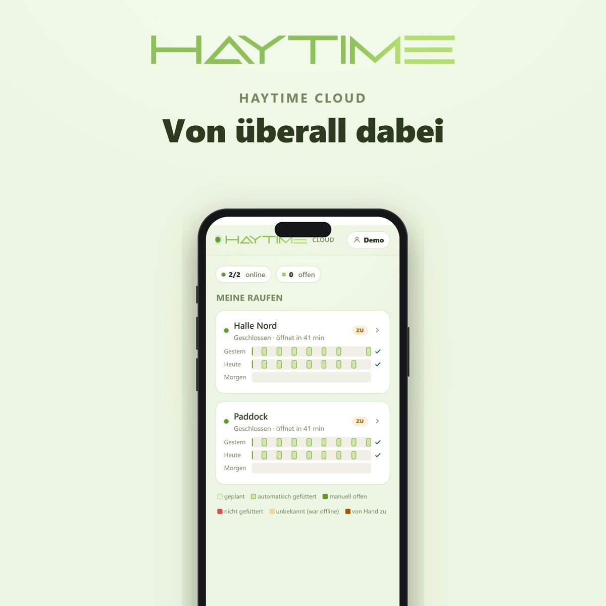 HAYTIME Cloud Zugang